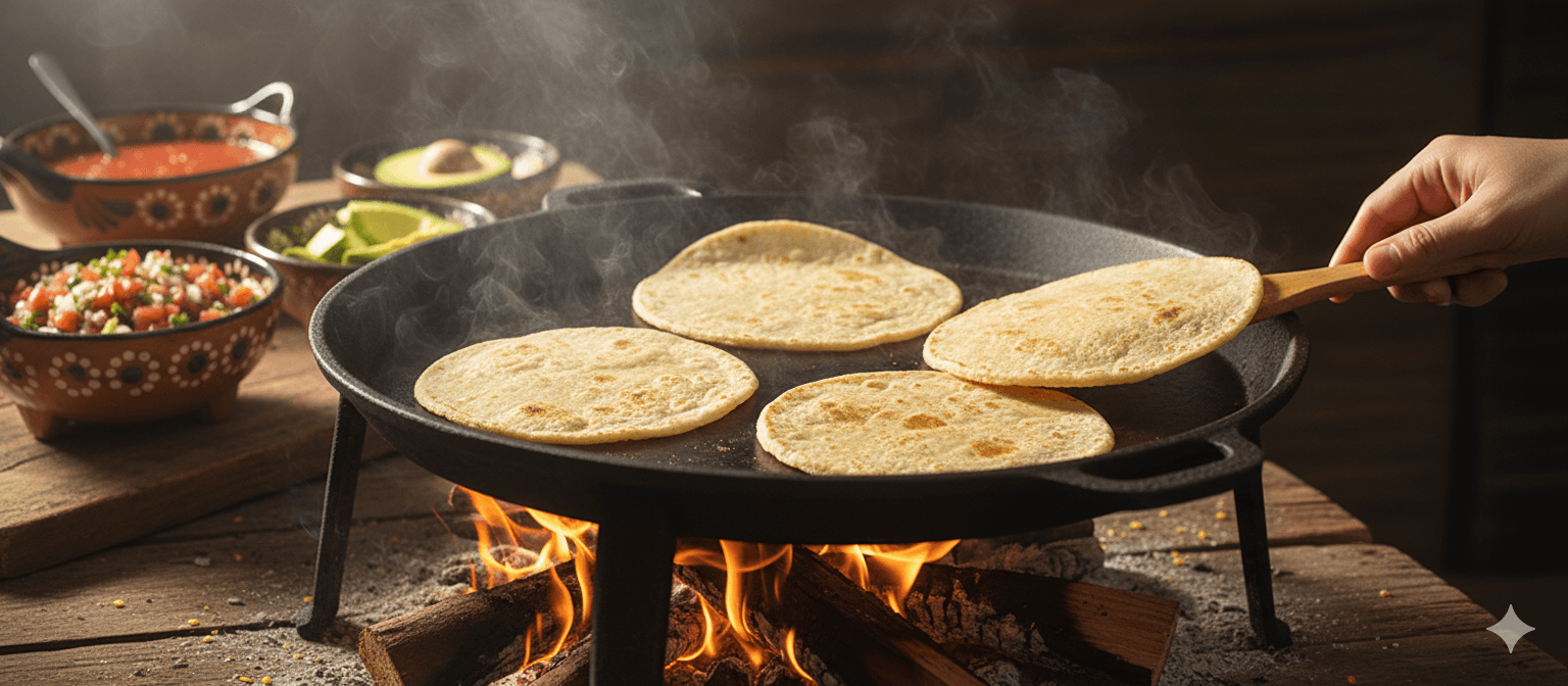 Tortilla production background